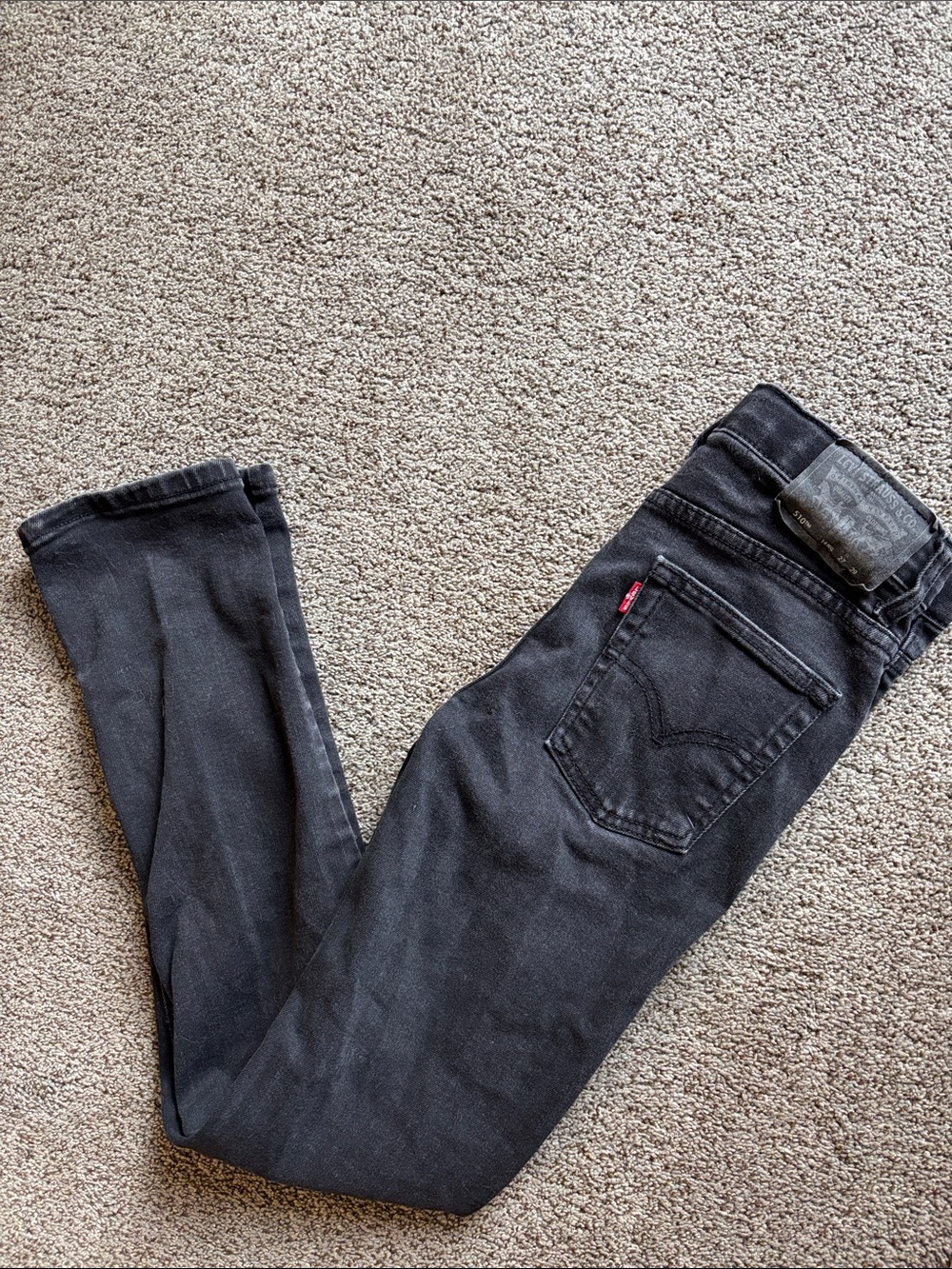 Levi’s 510 Black boys sz 14 Skinny Jeans